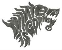 Game of Thrones logo embroidery design