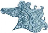 Mosaic Horse 4 embroidery design