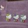 Embroidered Hello Kitty designs on towels 