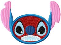 Stitch Smile Very Angry embroidery design