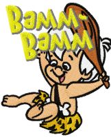 Bamm-Bamm embroidery design