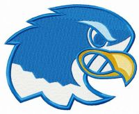 Notre Dame Falcons alternative logo embroidery design