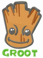 Super hero Groot embroidery design