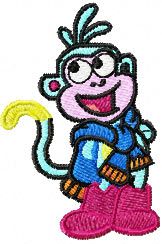 Monkey Scout machine embroidery design