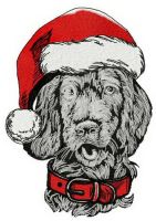 English setter embroidery design