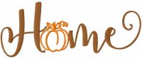 Fall home free embroidery design