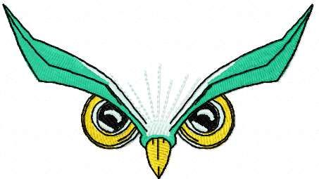 Owl eyes free embroidery design