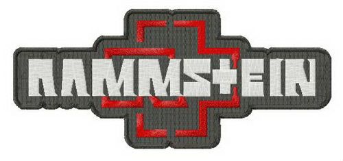 Rammstein logo machine embroidery design