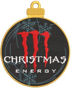 Christmas Energy Christmas ball embroidery design