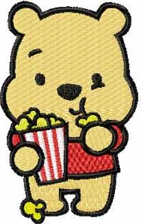 Winnie the Pooh movie fan machine embroidery design