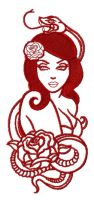 Serpent mistress 2 embroidery design