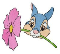 Thumper's present embroidery design