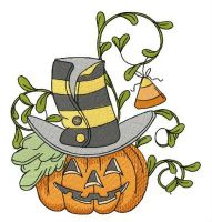 Halloween pumpkin 2 embroidery design