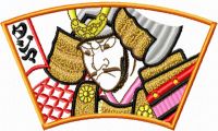 Samurai embroidery design