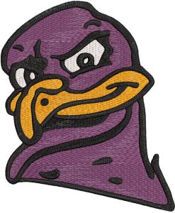 Virginia Tech Hokie Bird embroidery design