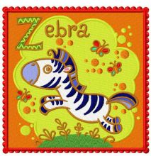 Zebra 2 embroidery design