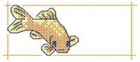 Gold fish free embroidery design 4