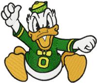 Oregon Ducks Logo embroidery design