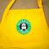 Yellow embroidered apron with minion