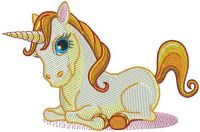 Unicorn embroidery design