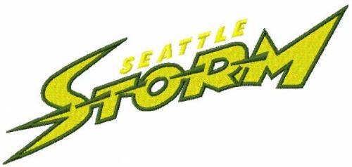 Seattle Storm logo embroidery design 5