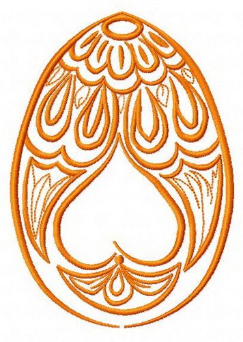 Easter egg 5 machine embroidery design