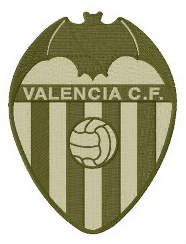 Valencia CF alternative logo machine embroidery design