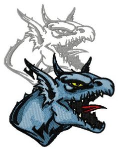 Dragon's shadow 4 embroidery design