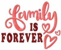 Family is forever free embroidery design