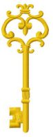Golden key 9 embroidery design