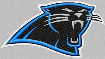 Carolina Panthers machine embroidery design