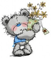 Teddy's bouquet 2 embroidery design