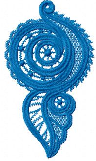 Lace free embroidery design for download