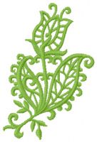 Tulip lace embroidery design