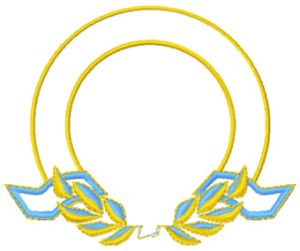 Heraldry embroidery design