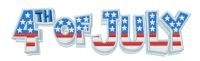 4th of July 3 embroidery design