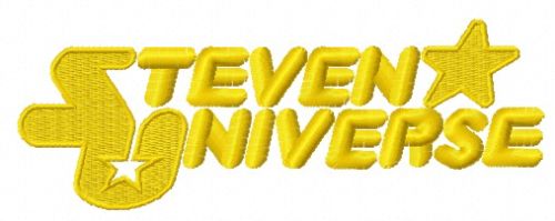 Steven Universe logo machine embroidery design