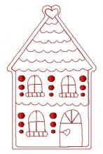 Gingerbread house 10 embroidery design