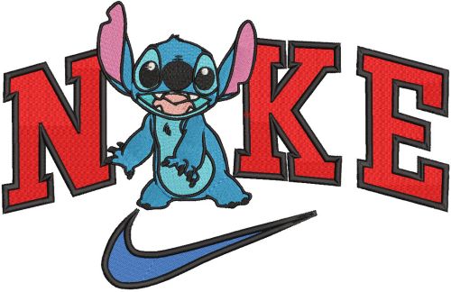 Nike stitch embroidery design