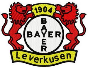 Bayer Leverkusen logo embroidery design
