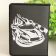 Stylish embroidered black cover with car