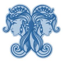 Twins 2 embroidery design