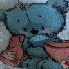 Bath towel with Teddy Bear embroidery design