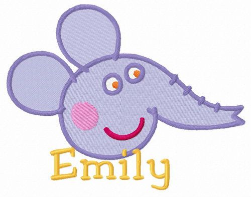 Emily machine embroidery design