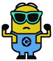 Strong Minion embroidery design
