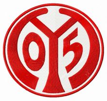 Mainz 05 logo embroidery design