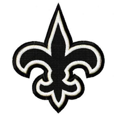 New Orleans Saints 50th anniversary 4 machine embroidery design
