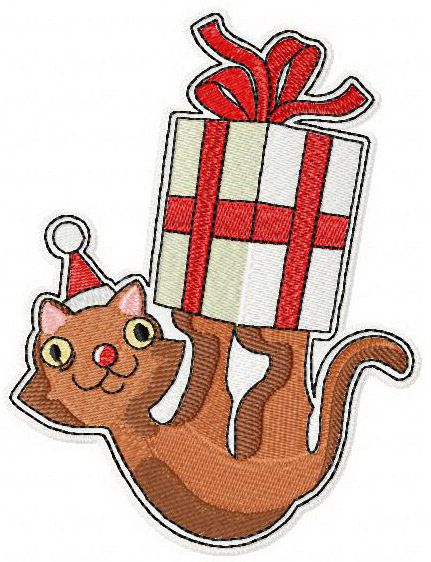 Your Christmas present machine embroidery design