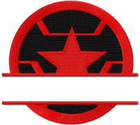 Winter soldier monogram embroidery design