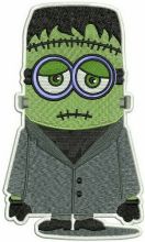 Minion as Frankenstein embroidery design